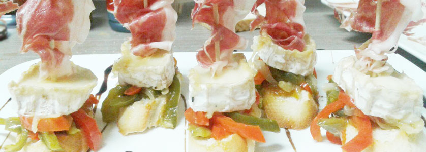 Pintxos del bar Thai Day en Bilbao