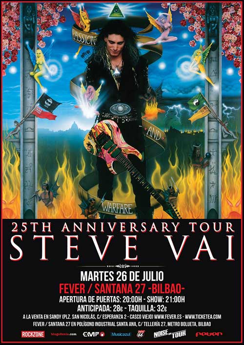 Steve Vai en la Sala Santana de Bilbao