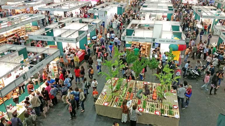 Feria de productos ecológicos en Bilbao