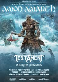 Amon Amarth + Testament + Grand Magus