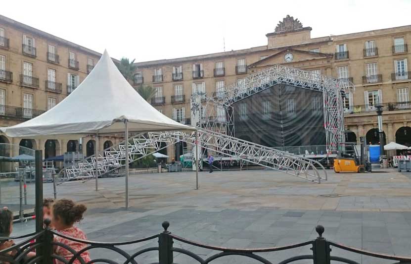Conciertos en la Plaza Nueva de Bilbao en fiestas 2017