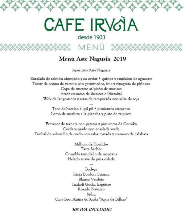 menu cafeteria-iruña-aste nagusi- 2019