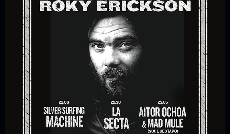 Roky Erickson en concierto en Bilbao