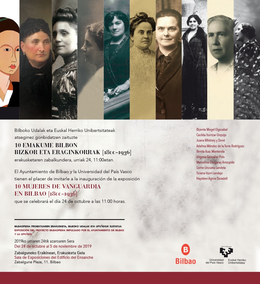 Exposición 10 mujeres relevantes en la historia de Bilbao