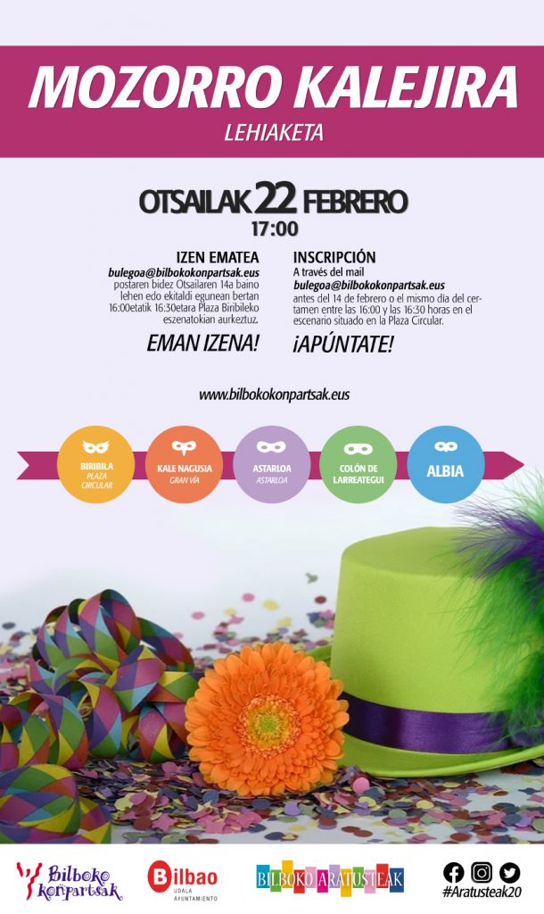 MOZORRO-LEHIAKETA-2020-concurso-disfraces-carnaval-aratusteak-bilbao-bilboko-konpartsak-2020