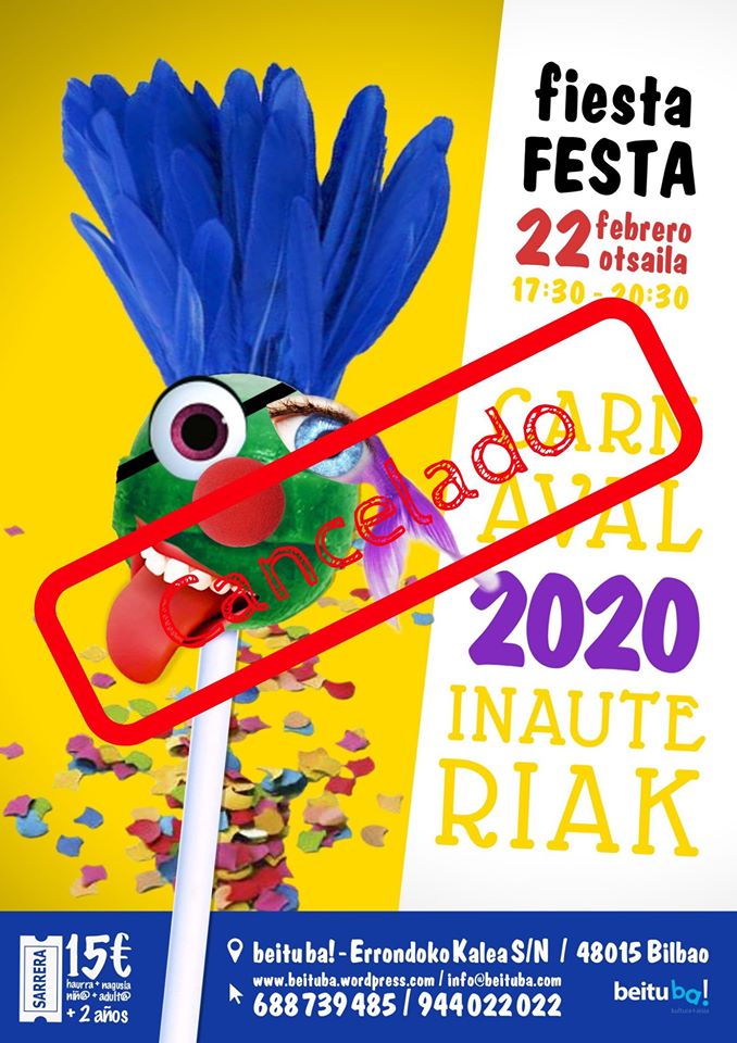 bilbao-2020-fiesta-carnaval-aratusteak-familiar-niños-cancelado